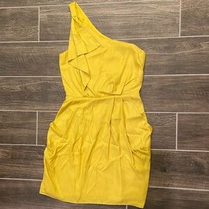 BCBG one shoulder dress with pockets - S